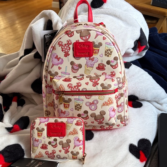 Loungefly Handbags - Disney loungefly Mickey and Minnie treats Backpack and Wallet Set